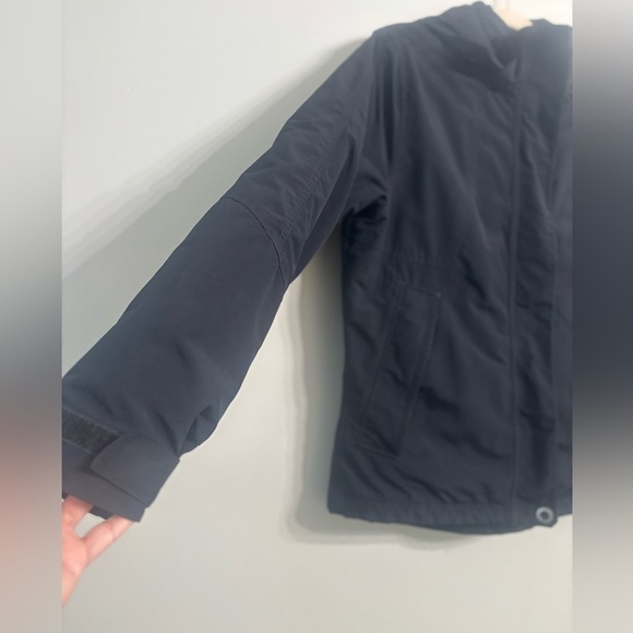 LANDS’ END Squall Small Black Hooded Waterproof Insulated Coat Jacket - Picture 2 of 10